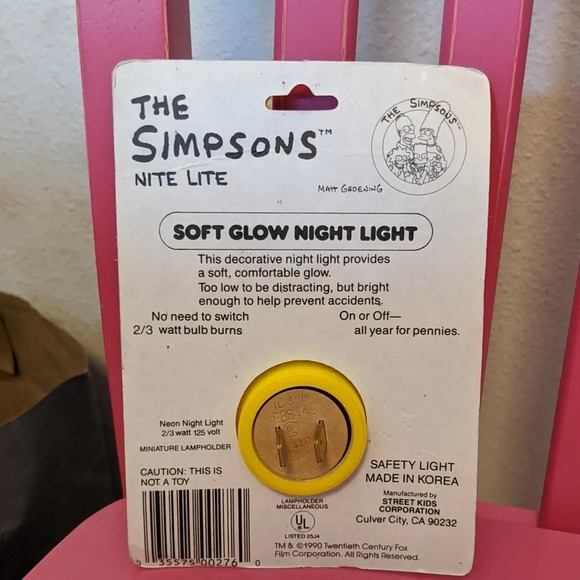 Bart Simpson Simpsons NightLight VTG Matt Groening Universal Studios collectible - Picture 2 of 2